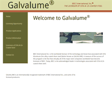 Tablet Screenshot of galvalume.com